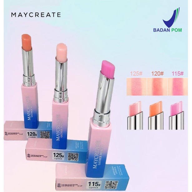 [BPOM] MAYCREATE Moisturizing Lipstick Color Gloss