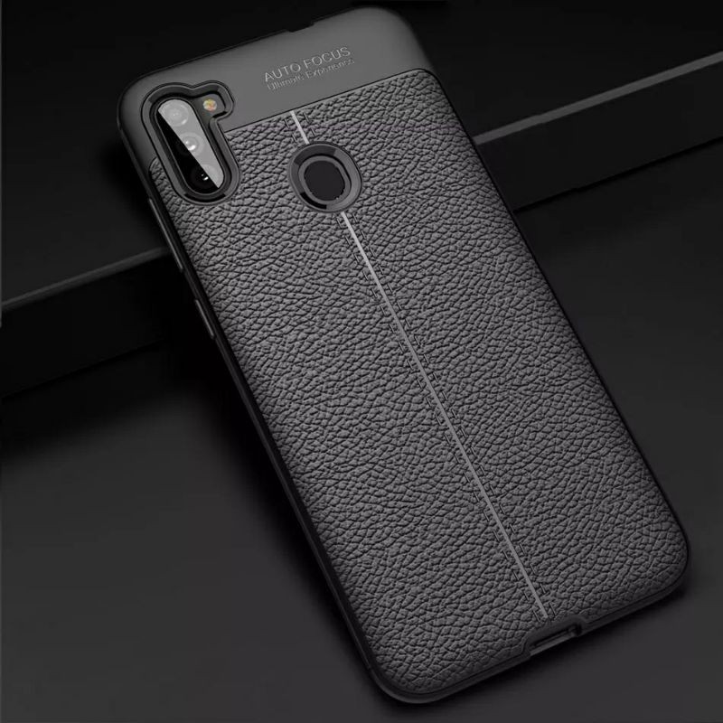 Casing Samsung galaxy M11 M 11 Soft Case Black Matte Bumper Slim Back Cover Softcase
