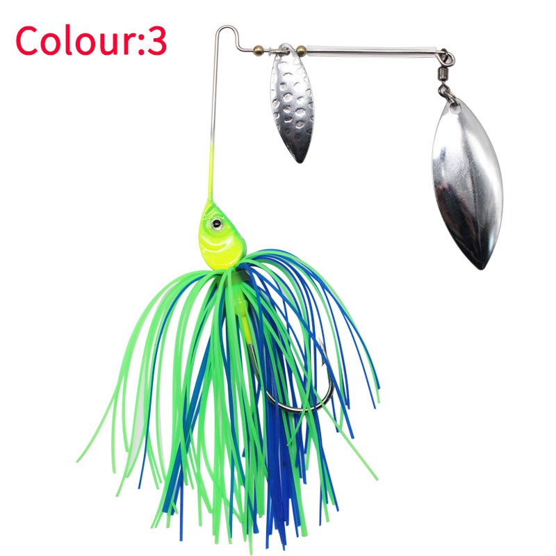 1Pc Umpan Pancing Spoon Spinner Fishing Lure Metal Sequin Klasik 15.6g Hias Bulu Wobbler Untuk Ikan Bass