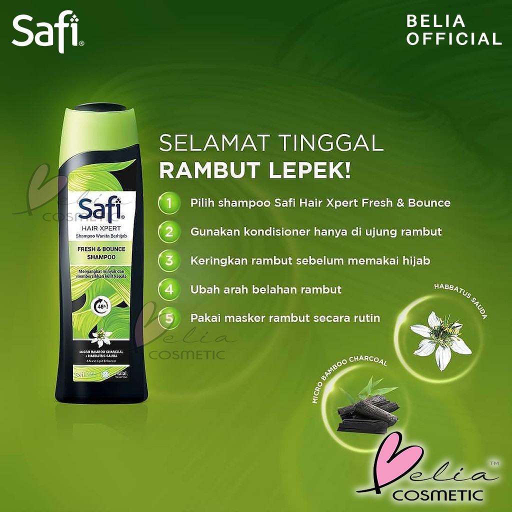 ❤ BELIA ❤ SAFI Hair Xpert Shampoo | Conditioner 160g 180g 320g | Anti Ketombe Rontok Lepek Gatal