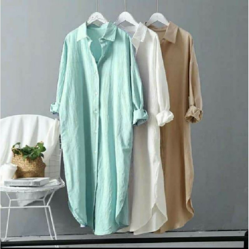 MJS-Azkia Oversize Tunik/Atasan Wanita/Korean Style