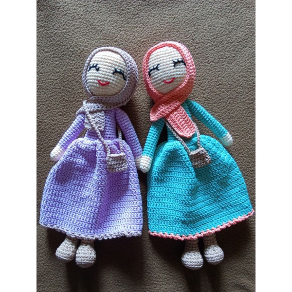 boneka hijab / amigurumi boneka hijab / boneka rajut hijab