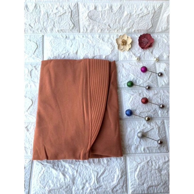1 (CUCI GUDANG) AREY HANNA•• Hijab instan Jilbab Original Arey hijab••-Terracotta