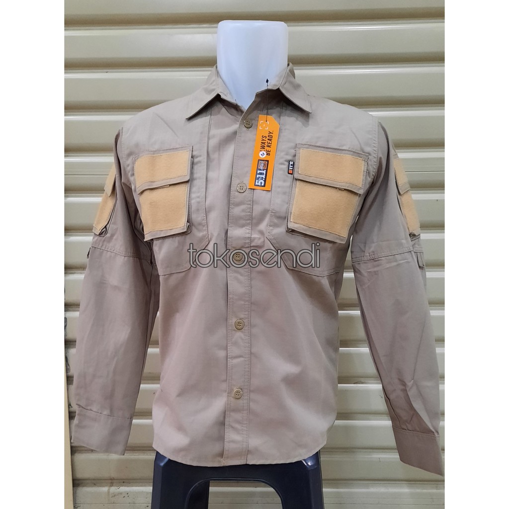 Original - KEMEJA TACTICAL 511 Cream