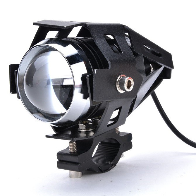 Motorcycle Transformer LED Projector Headlight Cree-U5 3000 Lumens - OMFL1DBK Black