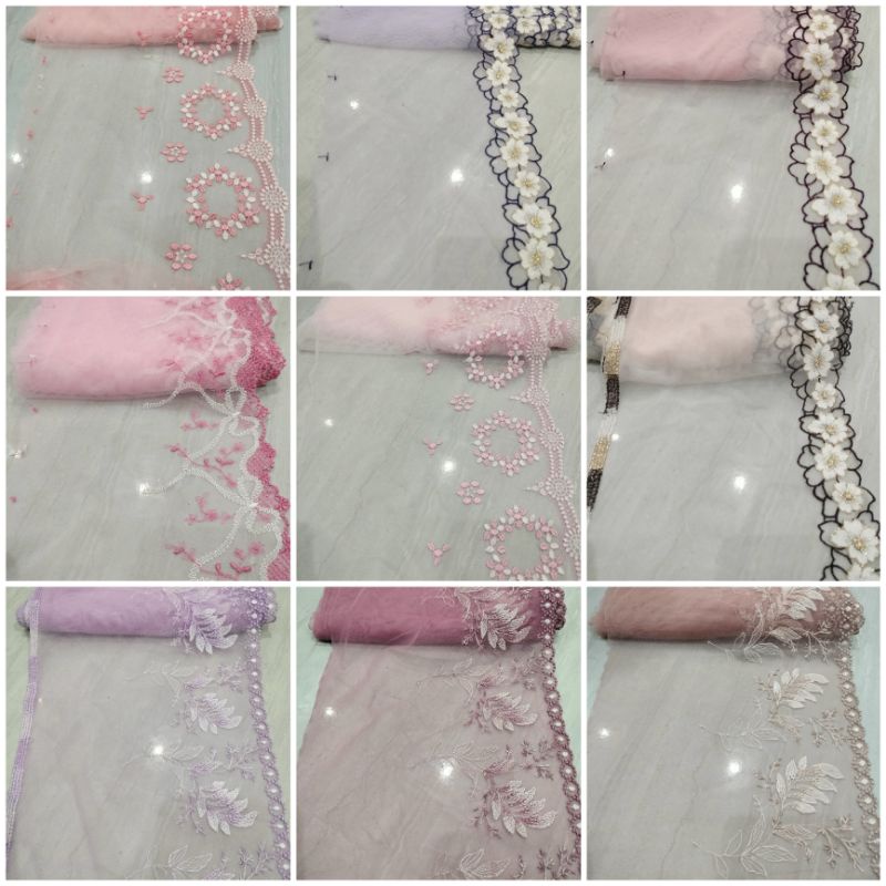 renda tile bordir lebar 18_20cm varian warna harga per.50cm