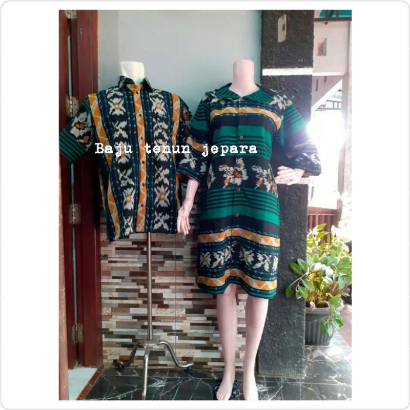 Baju tenun coupel baju tenun jepara baju pesta etnik Cp12