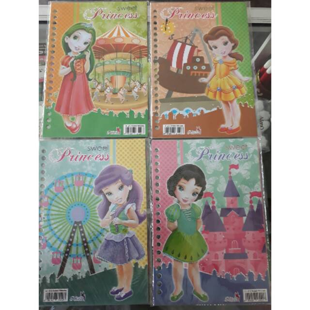 Isi binder A5 felicia edisi swèet princess