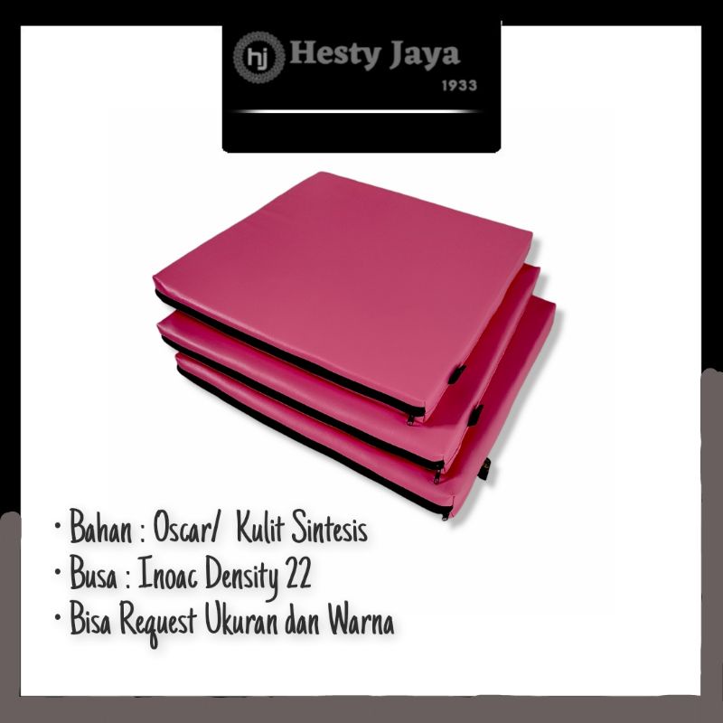 ALAS DUDUK KURSI/LESEHAN KULIT SINTESIS Ukuran 50x50 WATERPROOF