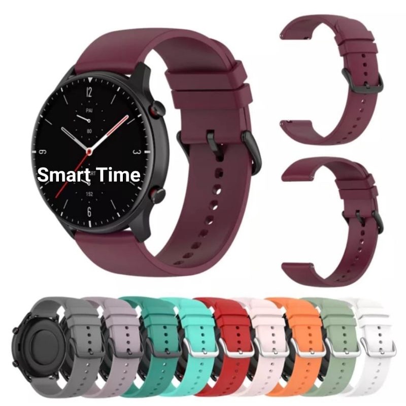 Strap Silicone 22mm Xiaomi Huami Amazfit GTR 2 3 Pro 47mm 2E Tali Jam Tangan Smart watch