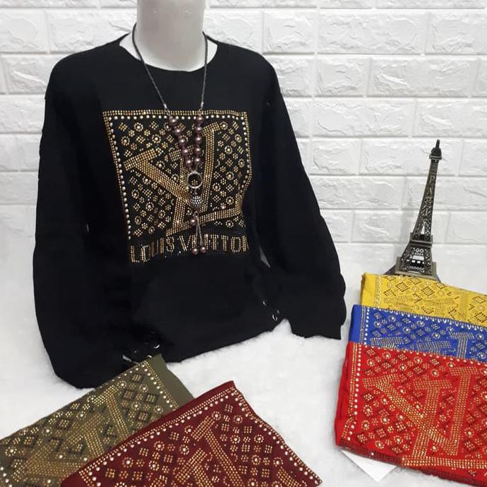 KAOS WANITA !! KAOS LENGAN PANJANG WANITA IMPORT TIFFANY LUITON XXXL BLOUSE WANITA {PRODUK TERBARU}