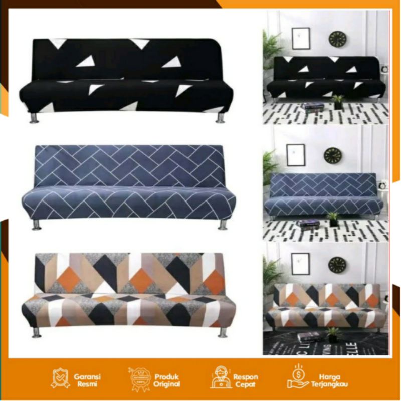 Sarung Sofa [TERLARIS] INFORMA MOTIF POLOS ELASTIS INFORMAS cover sofa bed import penutup sofa water