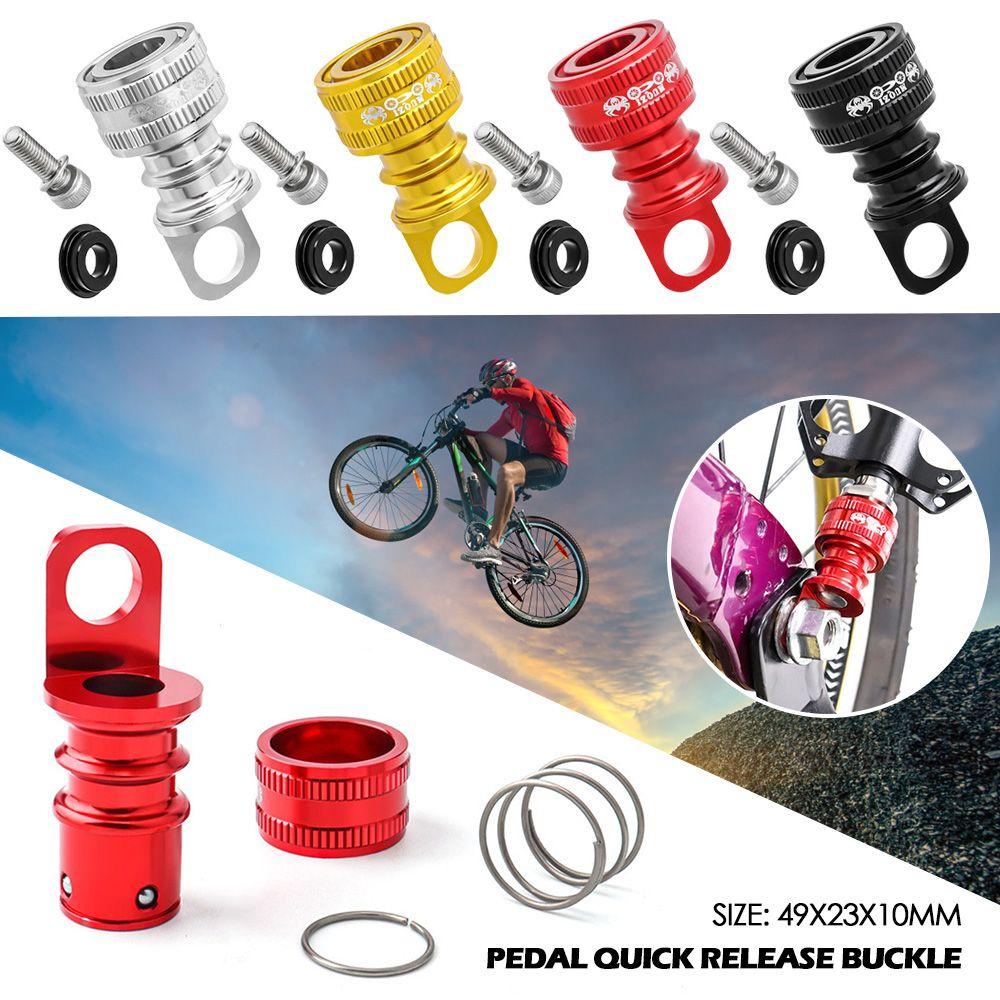 R-FLOWER Gesper Pelepas Cepat 4warna Memperbaiki Dasar Adaptor Aksesori Bersepeda Bingkai Sepeda