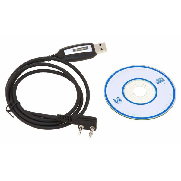 Kabel data Handy Talkie HT China Universal model Konektor type K CD Driver usb kompatibel  CHIRP