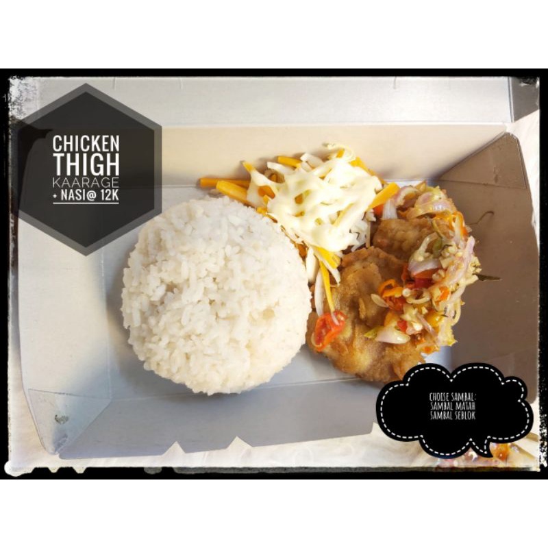 

chiken karaage with sambal matah
