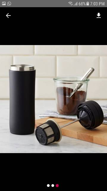 Starbucks Espro Coffee Travel Press Stainless Steel Black