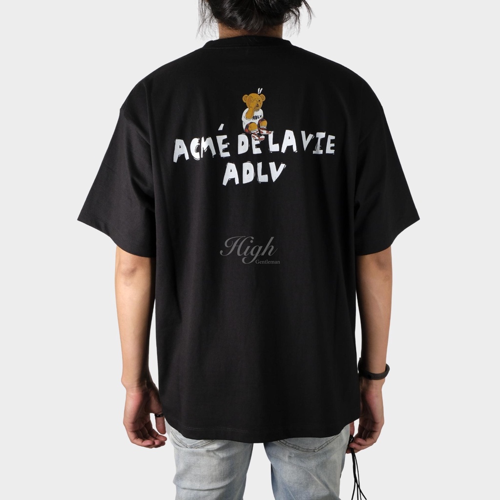 ADLV Check Pants Bear Tee Black - Black 100% Authentic