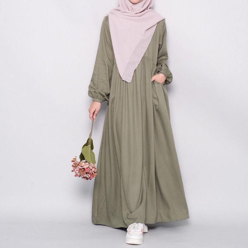 [SISTRSIDE] [Mimma Daily Dress] [Matcha, Navy, Copper] Daily Dress/Homedress/Gamis Polos/Gamis Rayon