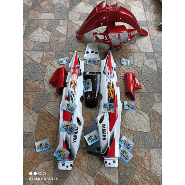 Paket Hemat Cover Body Fiz R F1z R  Fiz r Sporty Putih Merah Maroon, Cover Body full Set Halus YAMAH