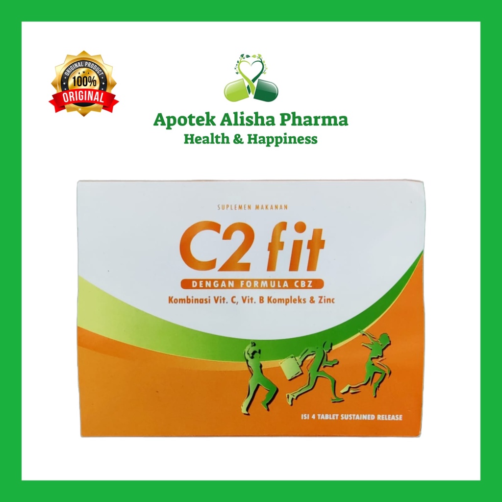 C2Fit Tablet (Strip 4 Tablet) - C2fit tablet Multivitamin/Daya Tahan Tubuh/Mempercepat Penyembuhan/Cetupit/Situpid tablet