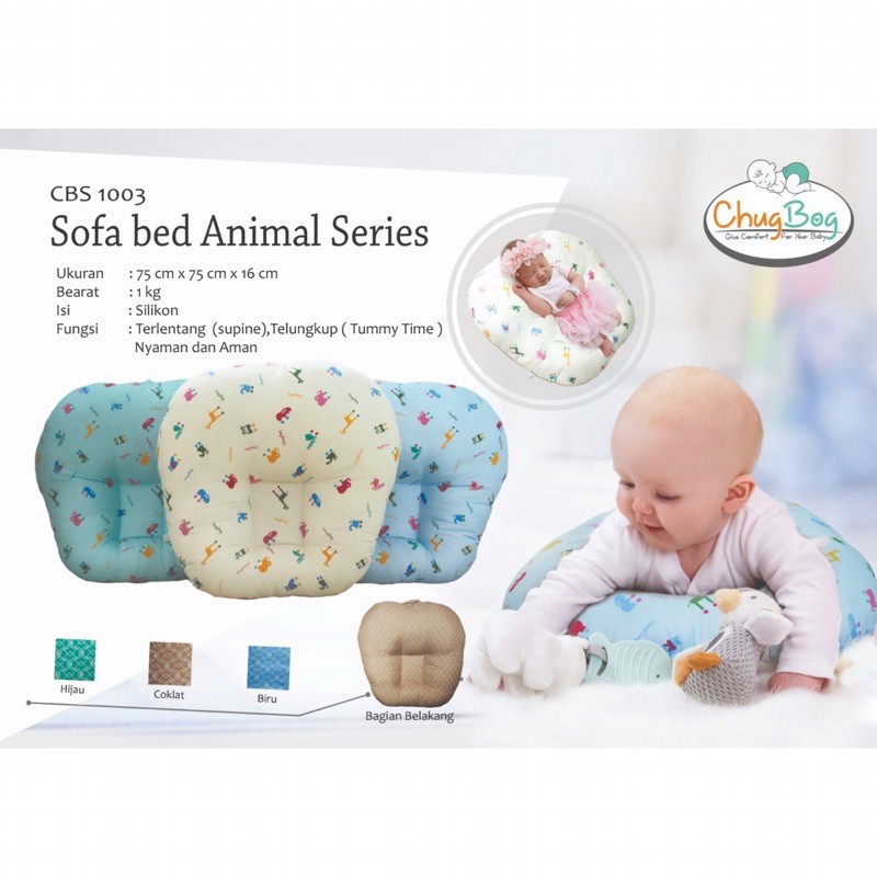 Chug Bog Sofa Bed Animal Series CBS 1003 / Bantal Sofa Bayi