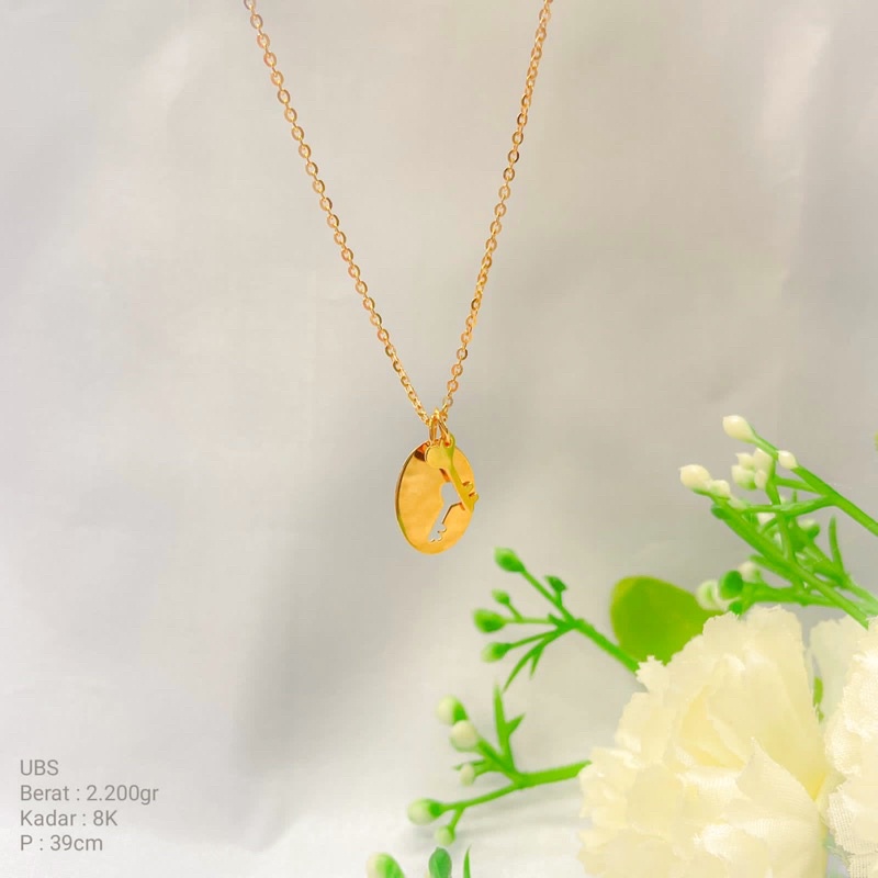 Perhiasan Kalung Emas Kunci Key Millie Molly Series by UBS 8k / 375