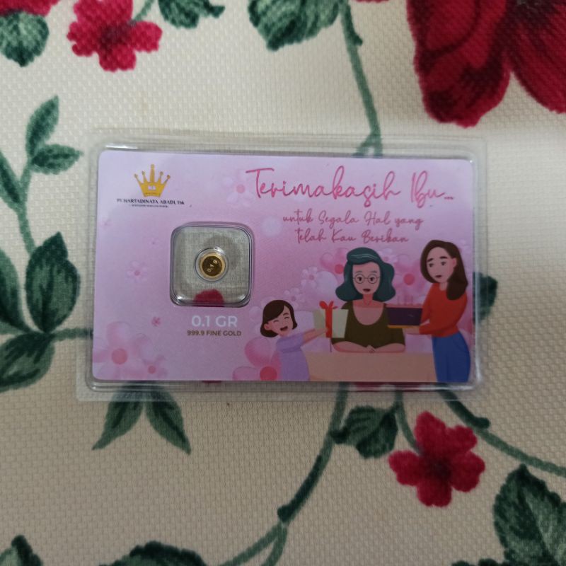 Minigold gift series hartadinata 0.1 gr, big gold 0.1 gr, UBS 0.1 gr Mickey Minnie