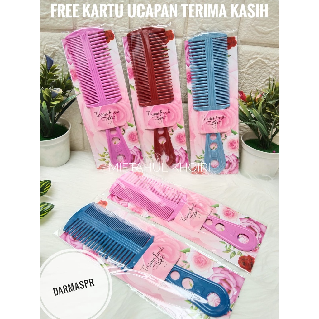 50pcs SOUVENIR SISIR WARNA WARNI ALAS CANTIK MURAH UNIK SOVENIR BERMANFAAT HADIAH