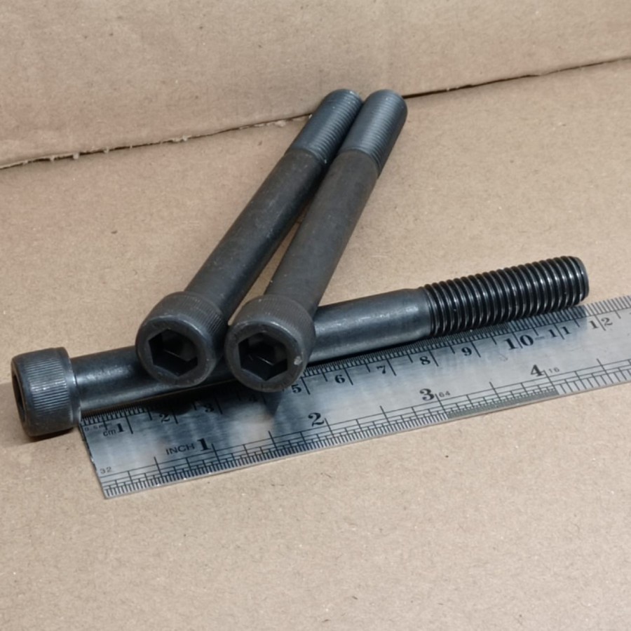 BAUT L BAJA M12 X 120 / BAUT L M12 X 120 / BAUT L M12X120 BAJA HITAM / BAUT M12 / BAUT 19 KUNCI L10 