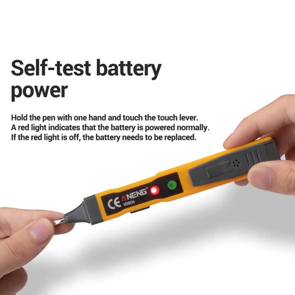 ANENG Tester Non Contact AC Voltage Alert Detector 12V-1000V - VD806