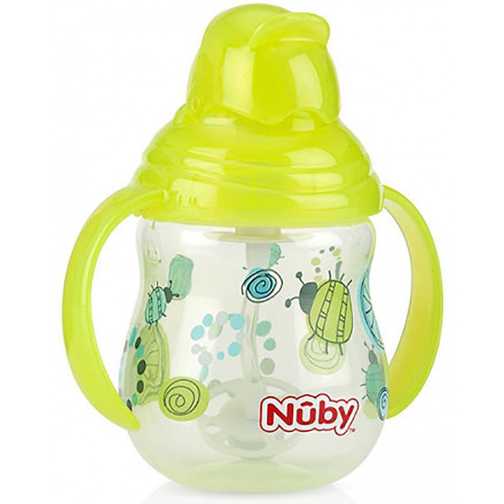 Nuby Flip-it Twinhandle Weighted Straw 270ml