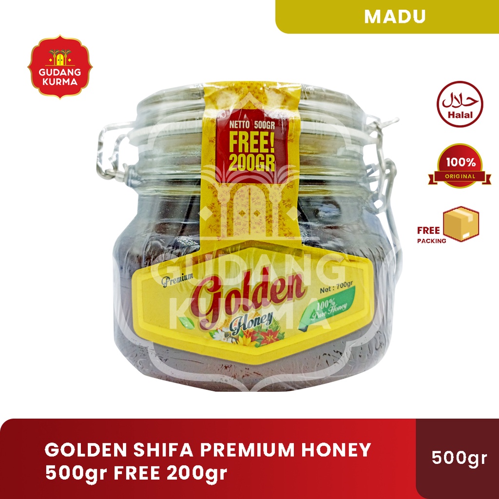 

Madu Premium Golden Honey Syifa 500gr Free 200gr Hikmah Herbal
