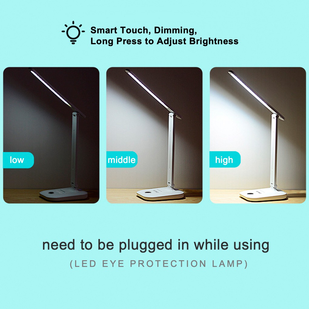 BENCO Desk Lamp X8S untuk Lampu meja/belajar/membaca Touch control Adjustable 28Manik LED