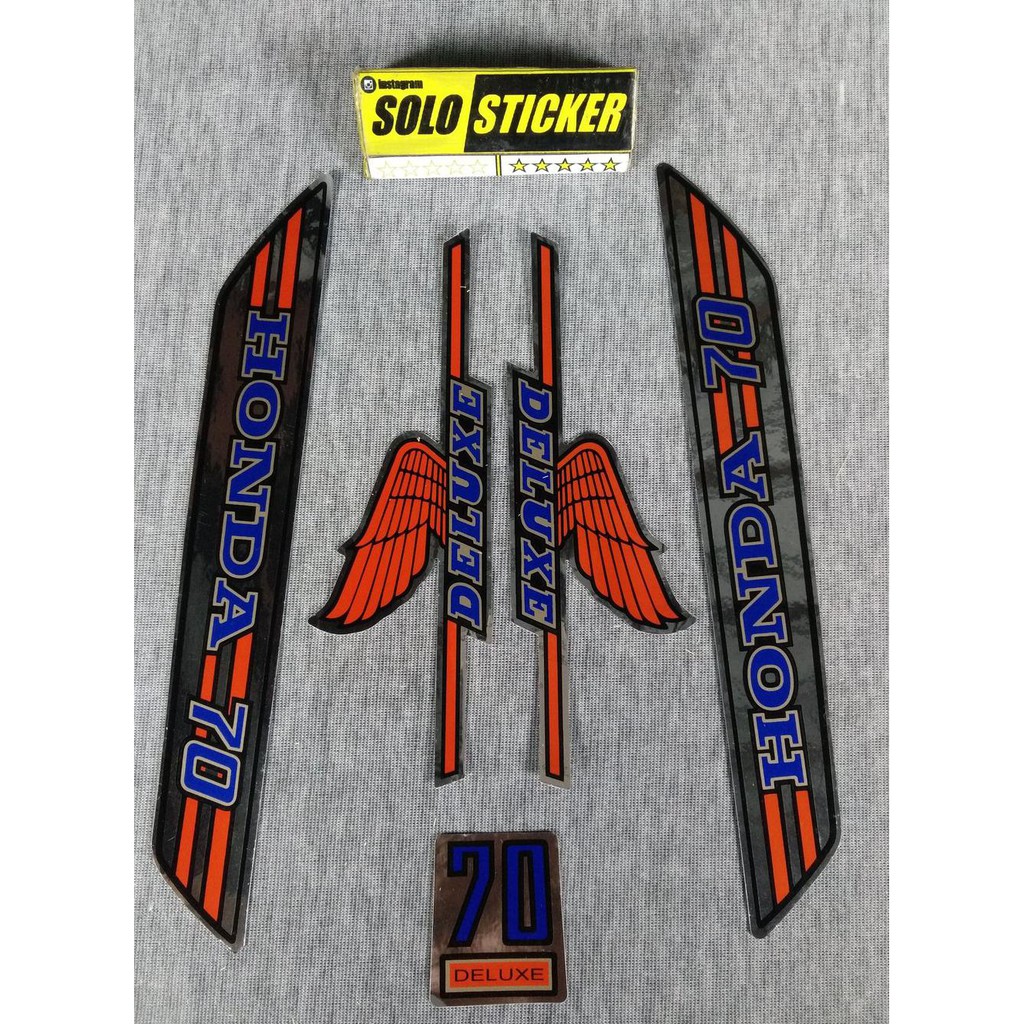 Cutting Striping Sticker Standar Motor Honda C70 1 Shopee Indonesia