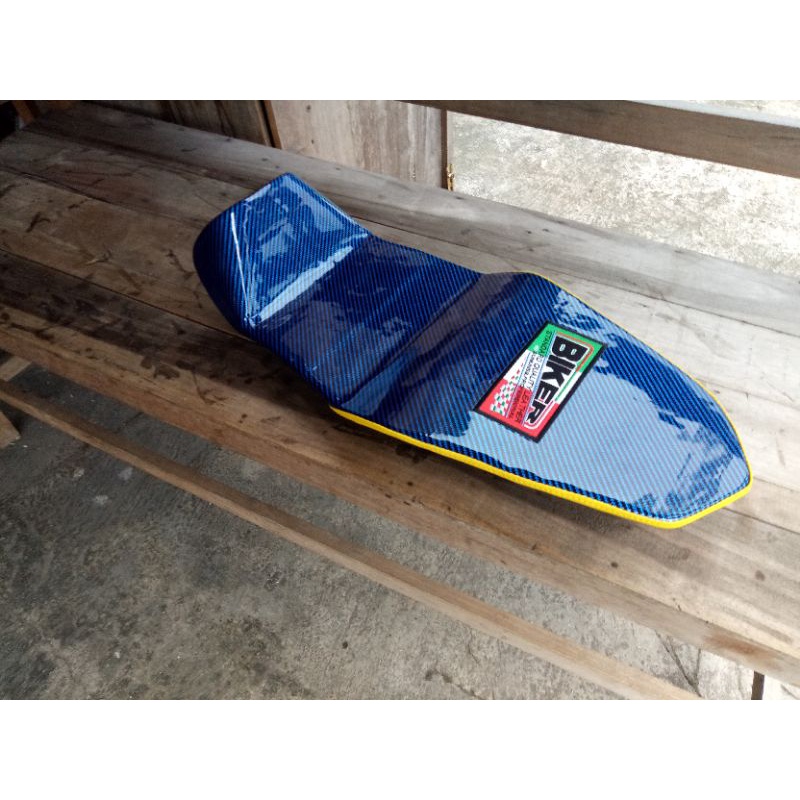 Jok slim cb150r new kulit karbon - Jok cb150r new