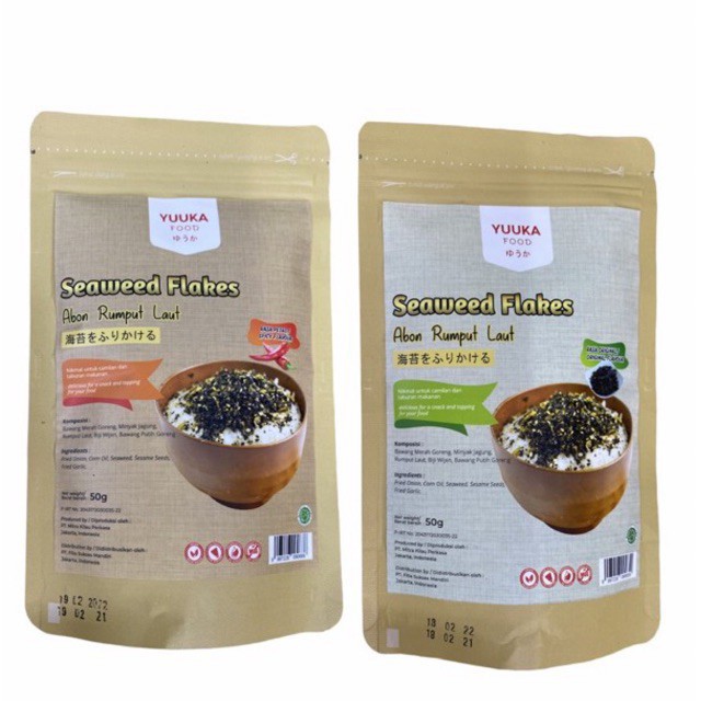 Yuuka Seaweed Flakes Abon Rumput Laut 50gr