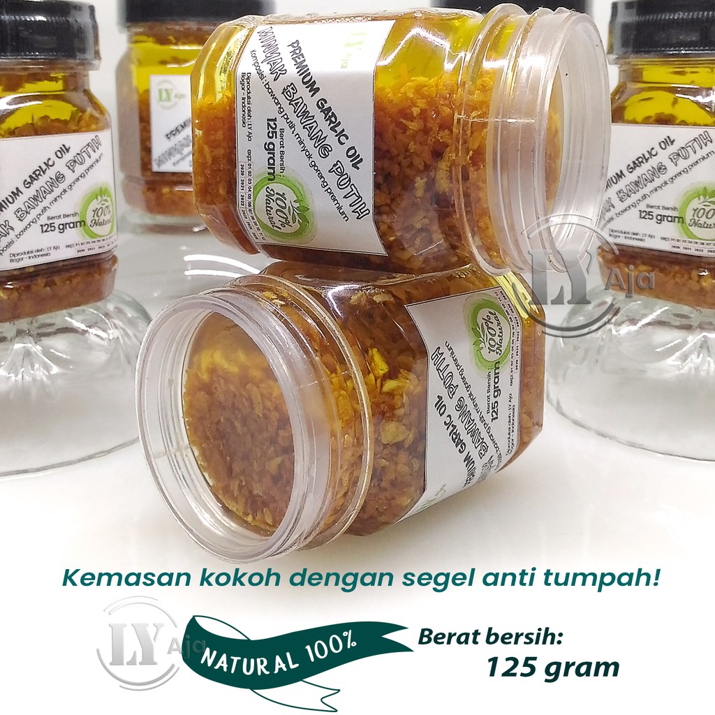 Minyak Bawang Putih KATING Goreng 125 Gram Premium Garlic Oil LY Aja 125 Gr