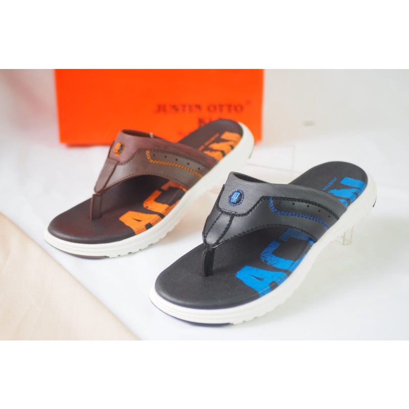 SENDAL ANAK LAKI LAKI KULIT ASLI JUSTIN OTTO ACTION02 TERBARU