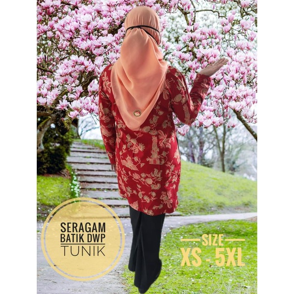 Seragam Batik DWP tunik furing dan tanpa furing termurah terlaris