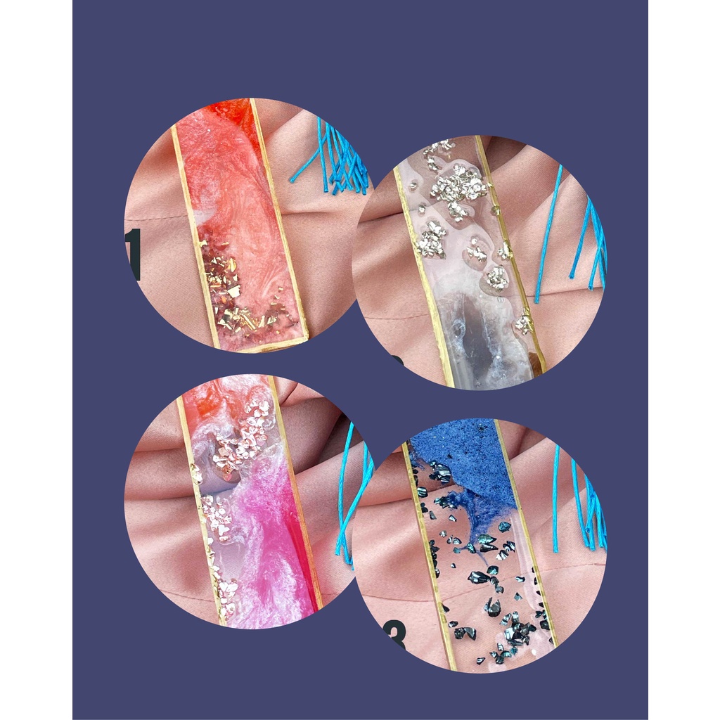 

Resin Pembatas Buku/Hiasan/Pajangan/Gift + Custom Nama/Inisial
