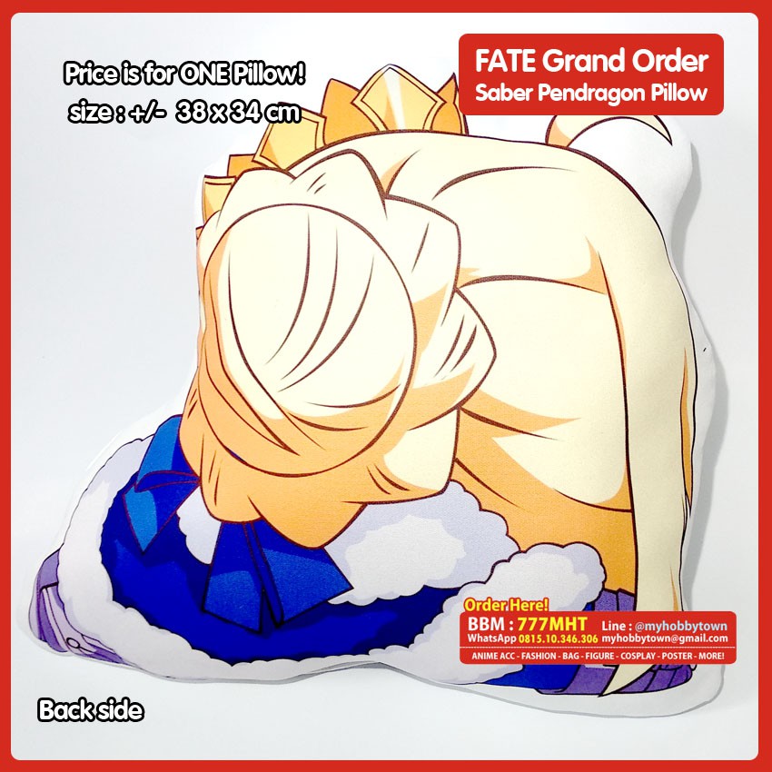 Fate - Saber Pendragon Pillow Bantal Boneka Plush