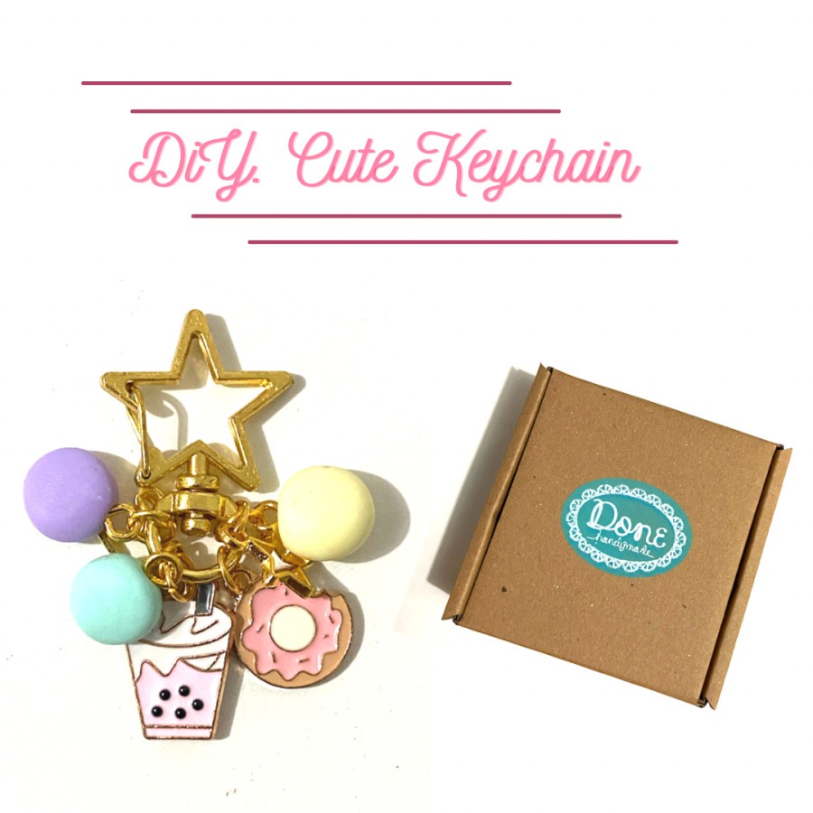 Paket hemat Diy keychain diy gantungan kunci paket kerajinan tangan diy011