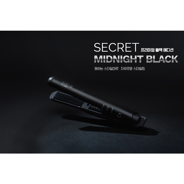 Secret 01 Hair Iron the Black Edition Cordless Wireless Keratin Oil