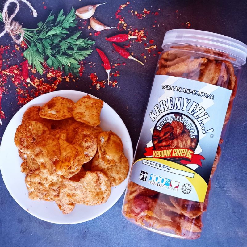 

Keripik Cireng Bumbu Kacang Super Pedas