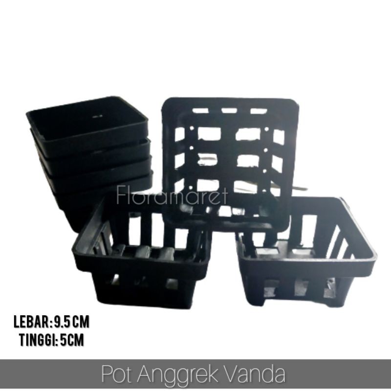 Pot anggrek vanda - pot kotak