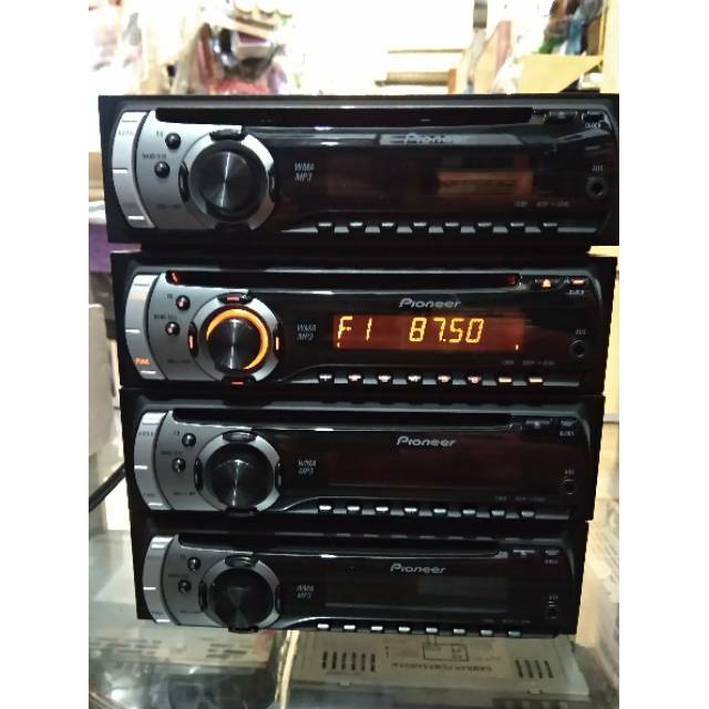 Singledin pioneer cd mp3 aux radio am fm head unit audio mobil