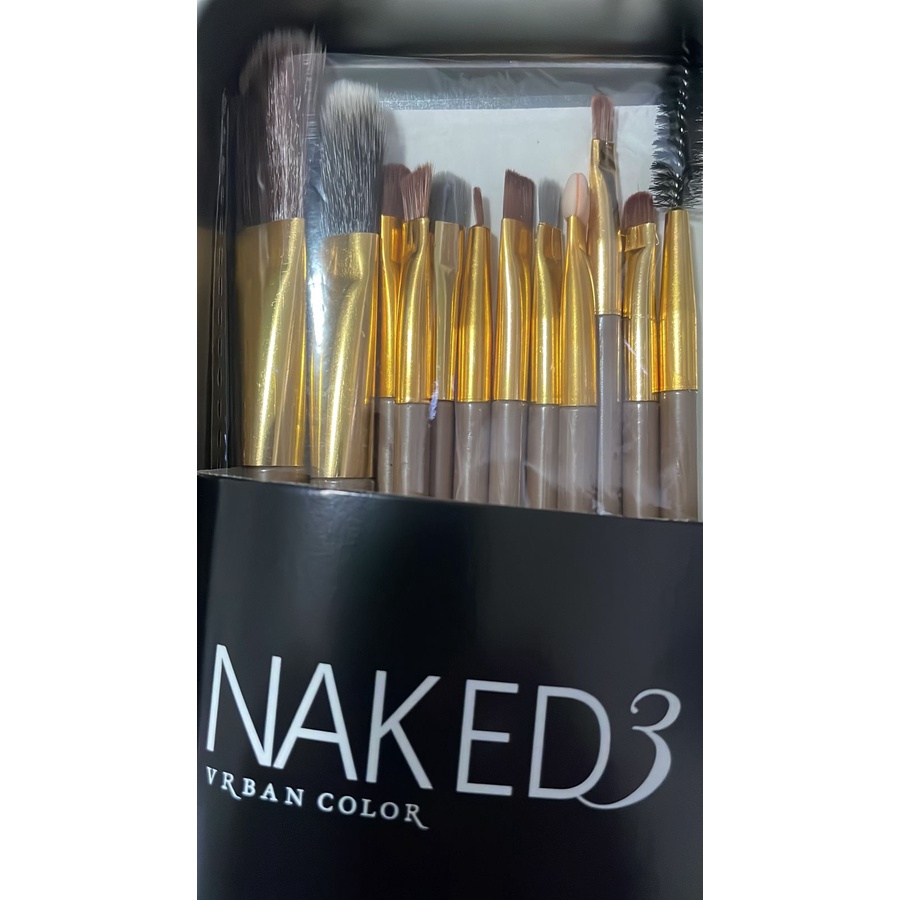 Kuas Makeup Make Up Kosmetik Cosmetik Brush NAKED 3 5 Set Kit Isi 12 Jenis Kuas Make Up