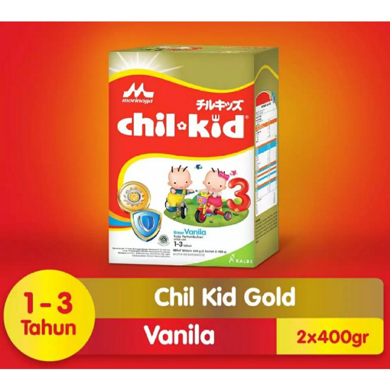 CHILKID GOLD 3 800 / 1600 Gr Morinaga Susu Pertumbuhan Untuk Anak Usia 1 - 3 Tahun