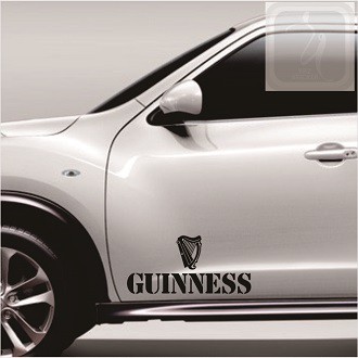 Cutting sticker mobil GUINNESS logo stiker variasi keren OK