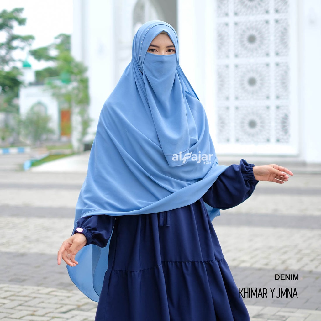 Jilbab Pasmina Instan Ceruty Babydoll Yumna by Alfajar Free Cadar